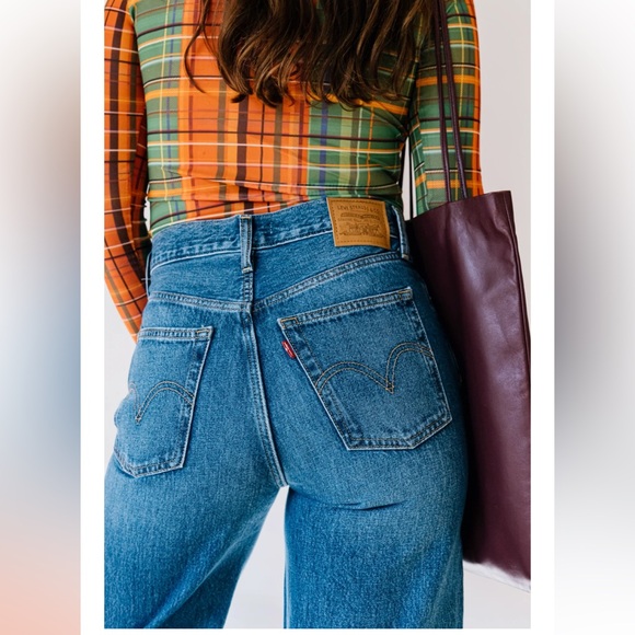 Levi's RIBCAGE WIDE LEG H223 I'M NEVER WRONG sz 25W*32L NWT - Picture 4 of 13